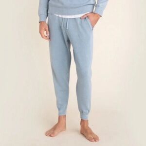 Barefoot Dreams Men’s Sunbleached Jogger Pants Washed Denim Blue Small Cotton